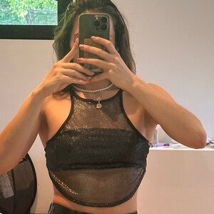 bershka mesh top
